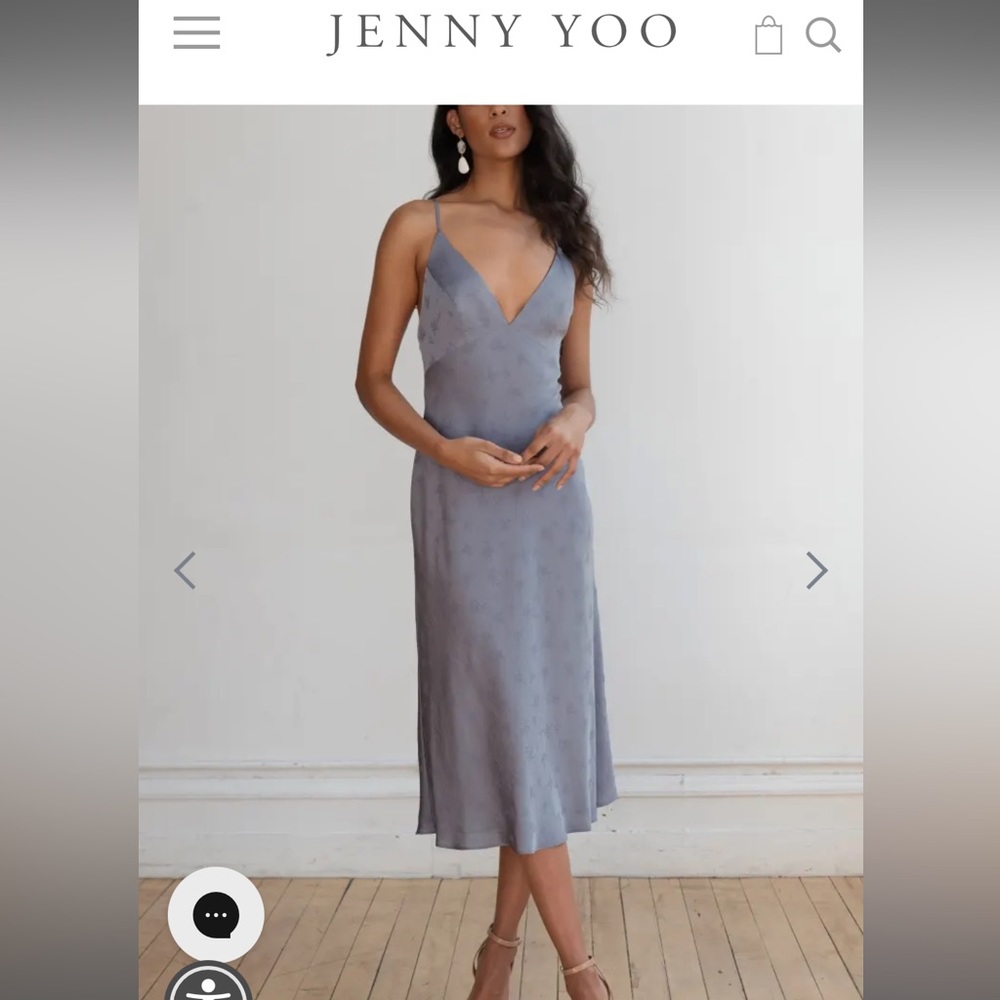 Jenny Yoo Leilani Dress in Oxford Blue